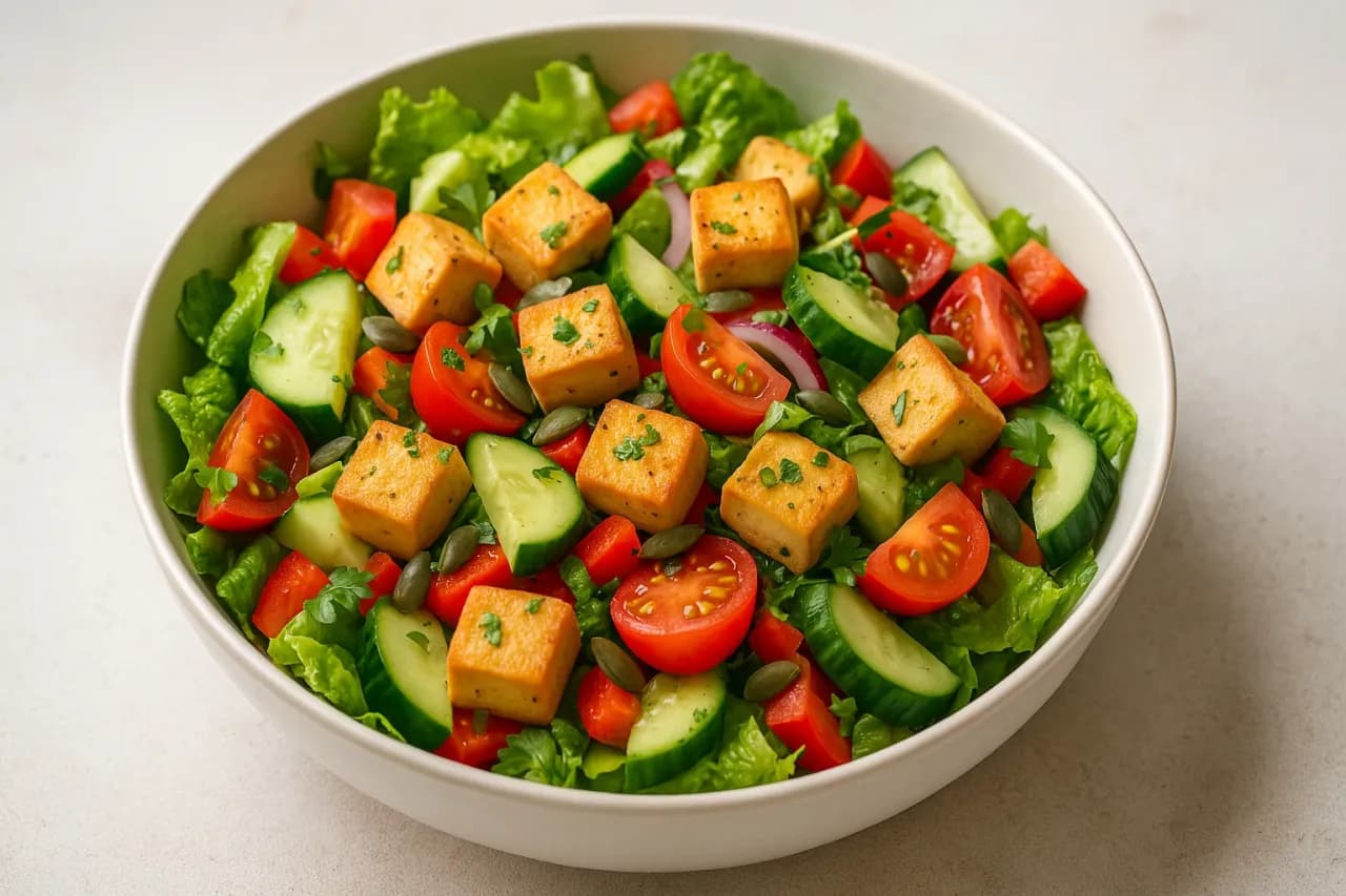 Jak przygotować tofu do sałatki, aby zaskoczyć smakiem i zdrowiem